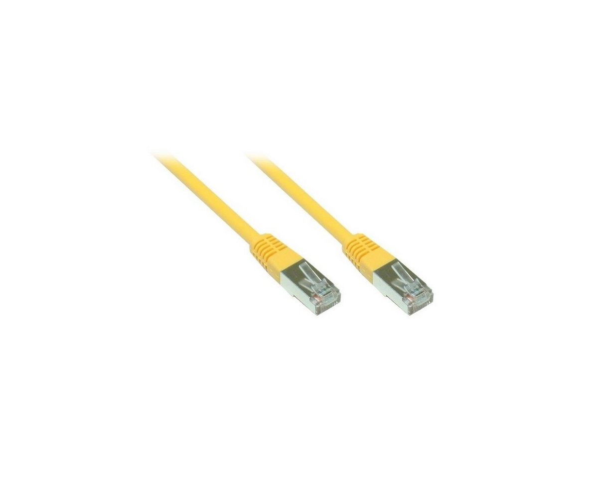 VARIA SO-31188 - Patchkabel Cat.5, F/UTP, 2m, gelb LAN-Kabel, (200,00 cm) von VARIA