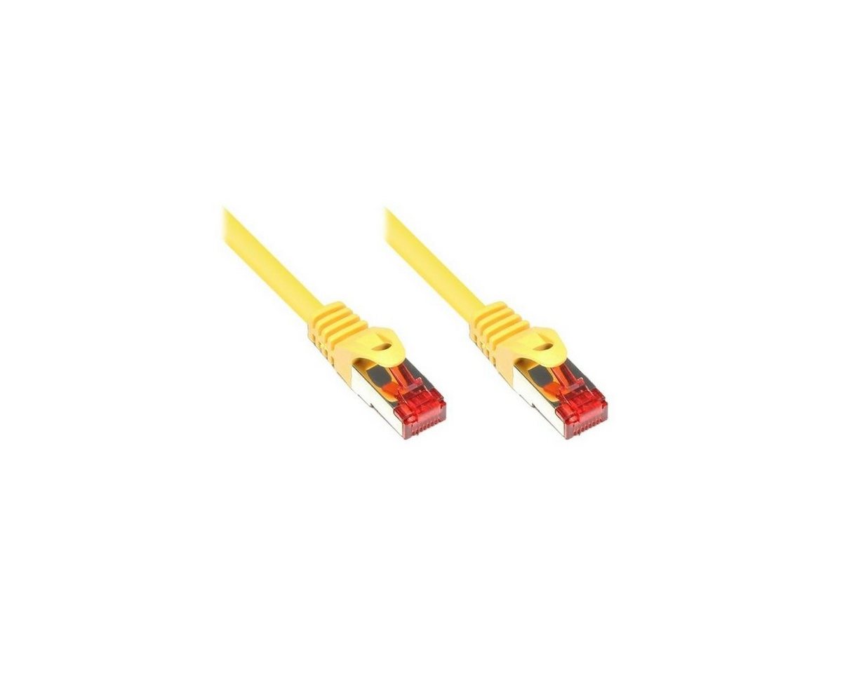 VARIA SO-31208 - Patchkabel Cat.6, S/FTP, 0.25m, gelb LAN-Kabel, (25,00 cm) von VARIA