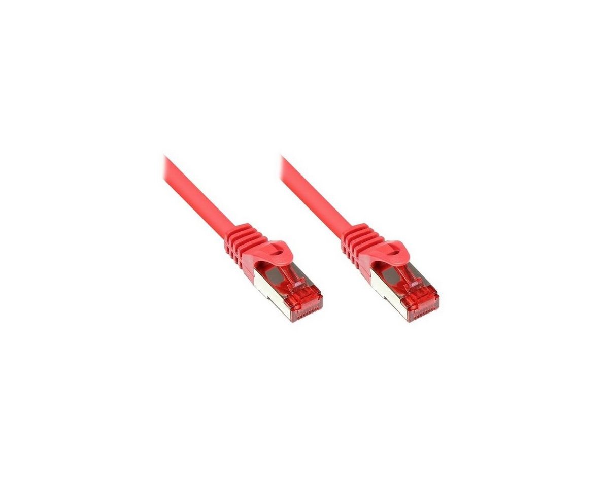VARIA SO-31215 - Patchkabel Cat.6, S/FTP, 0,5m, rot LAN-Kabel, (50,00 cm) von VARIA