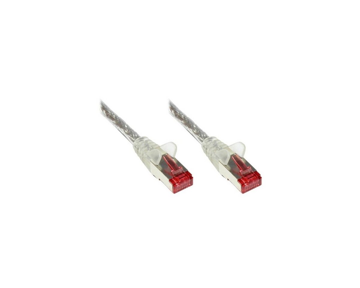 VARIA SO-31217 - Patchkabel Cat.6, S/FTP, 0,5m, transparent LAN-Kabel, (50,00 cm) von VARIA