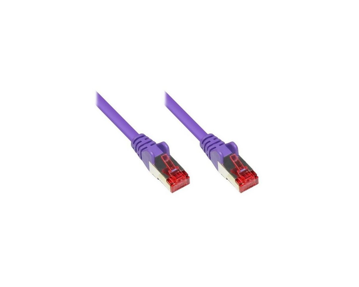 VARIA SO-31218 - Patchkabel Cat.6, S/FTP, 0,5m, violett LAN-Kabel, (50,00 cm) von VARIA