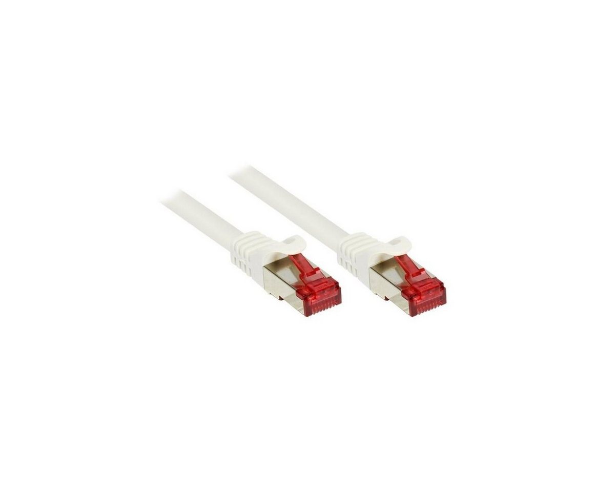 VARIA SO-31219 - Patchkabel Cat.6, S/FTP, 0,5m, weiß LAN-Kabel, (50,00 cm) von VARIA