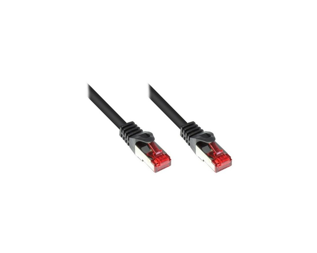 VARIA SO-31228 - Patchkabel Cat.6, S/FTP, 1m, schwarz LAN-Kabel, (100,00 cm) von VARIA