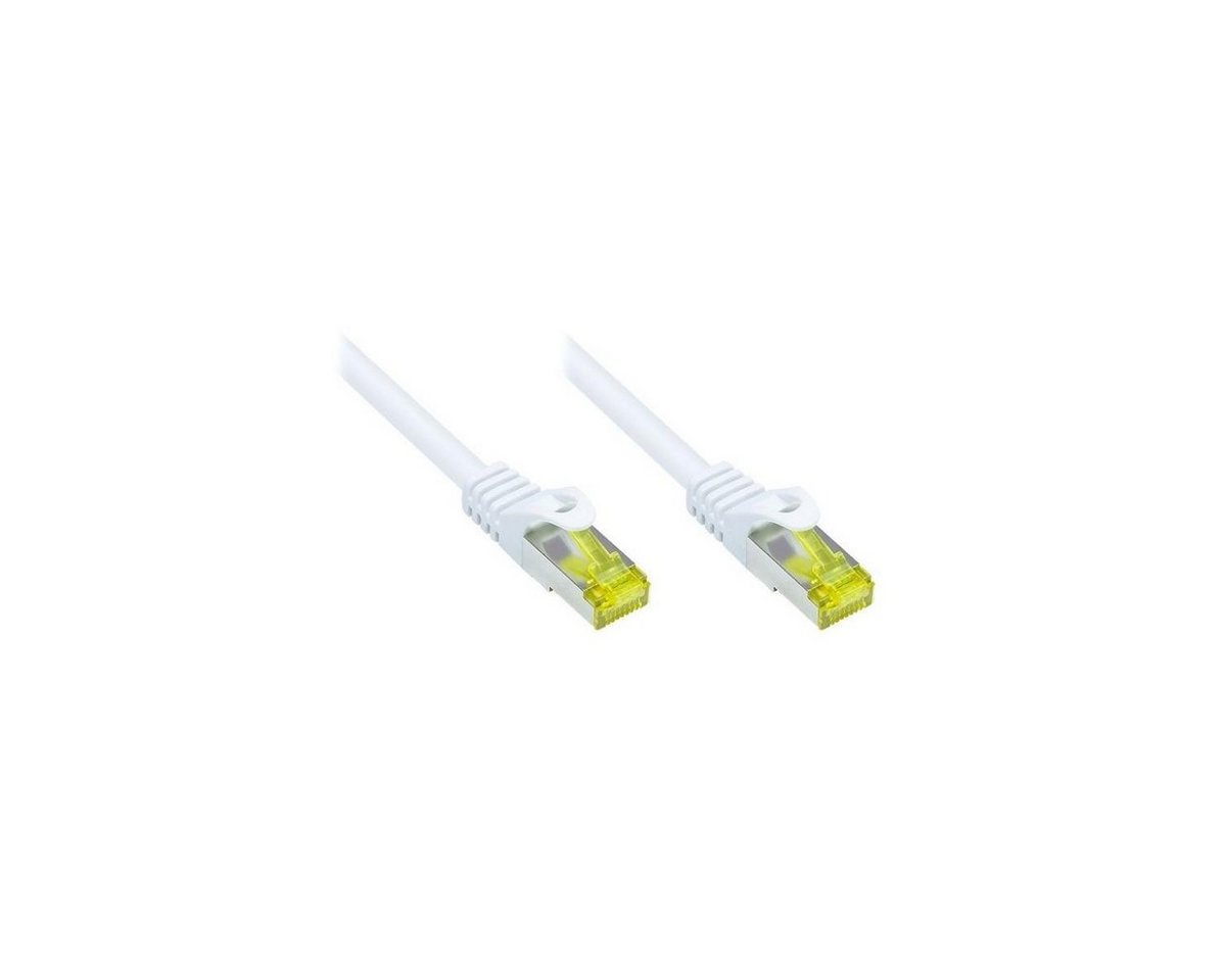 VARIA SO-34561 - Patchkabel Cat.7, S/FTP, 0,5m, weiß LAN-Kabel, (50,00 cm) von VARIA