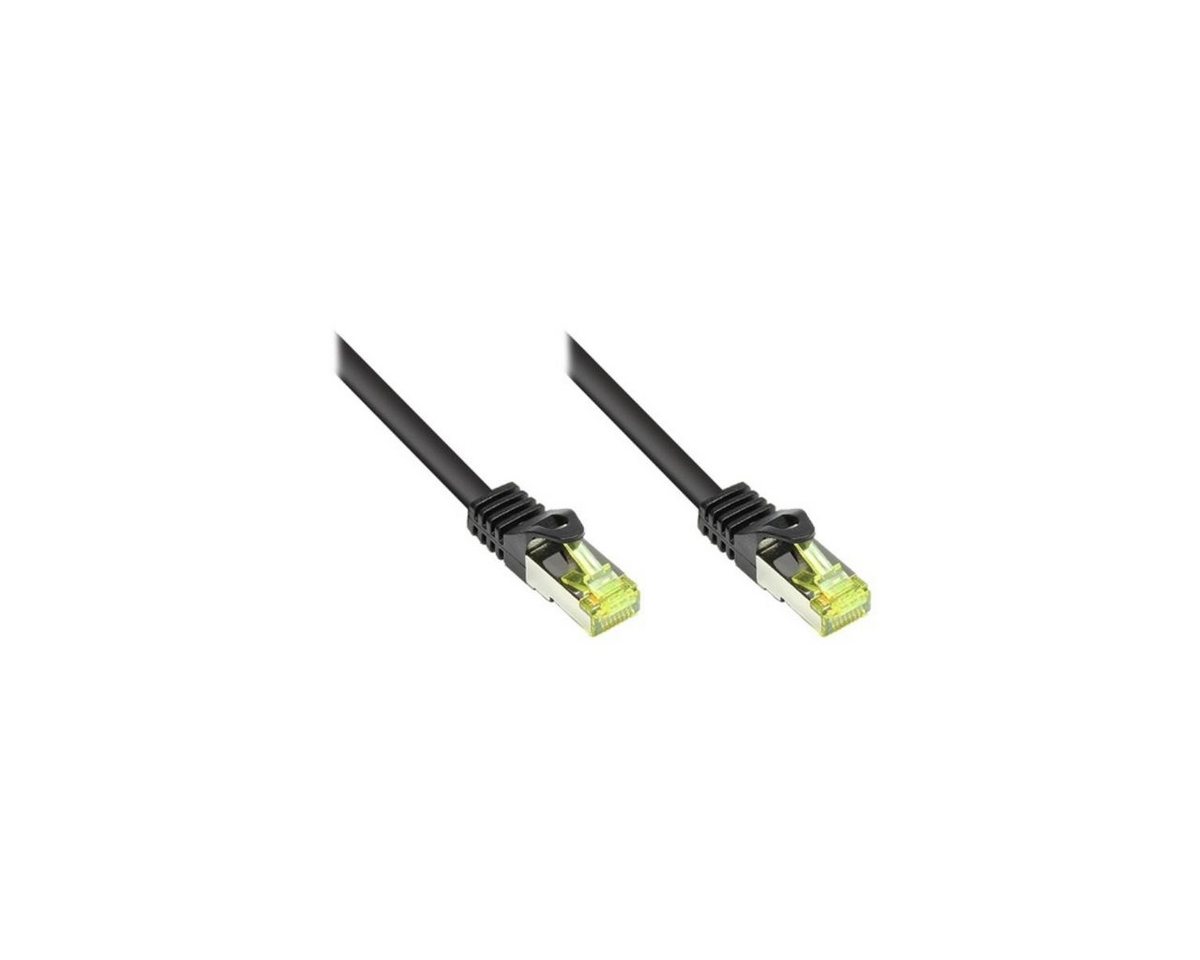VARIA SO-34638 - Patchkabel Cat.7, S/FTP, 7,5m, schwarz LAN-Kabel, (750,00 cm) von VARIA