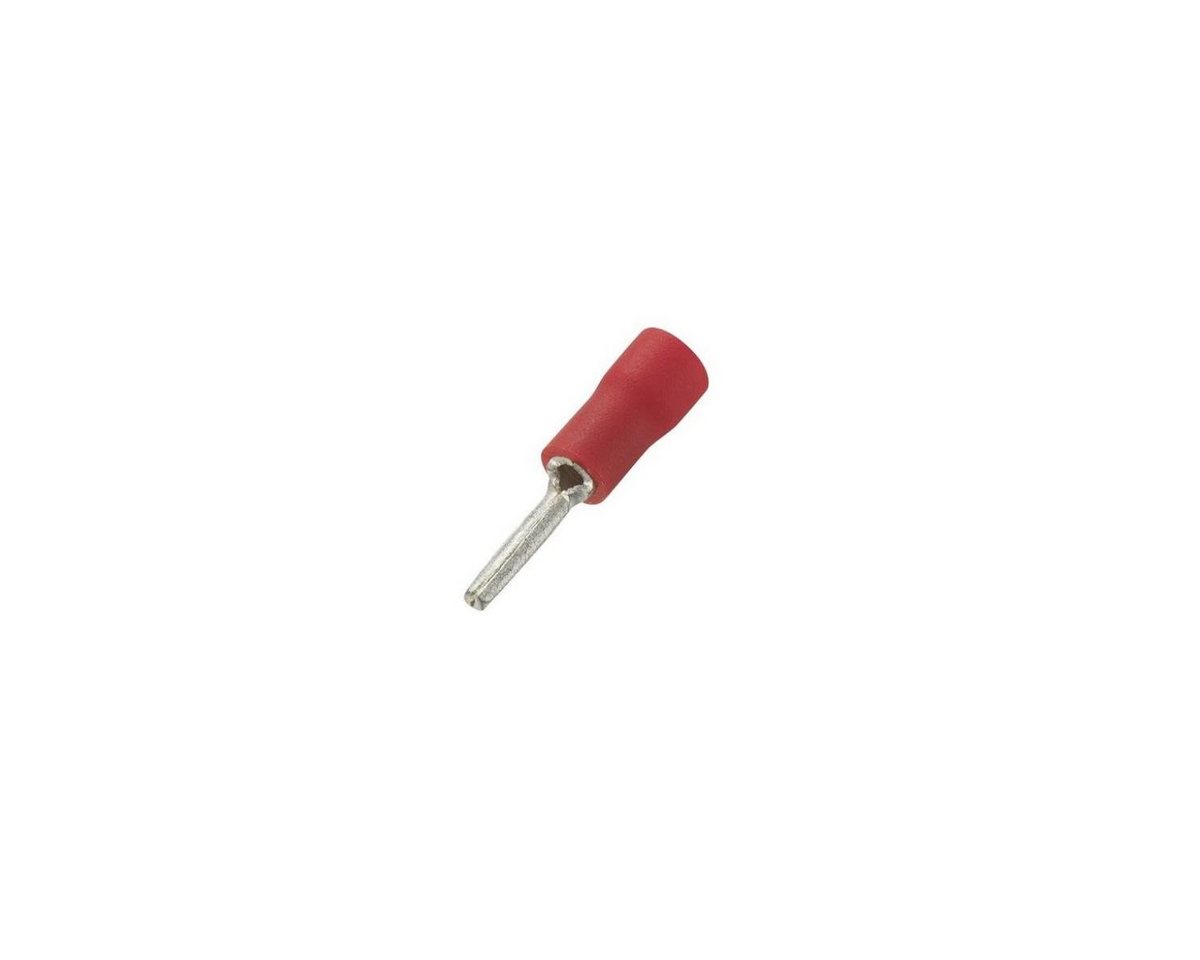 VARIA Stiftkabelschuh teilisoliert, rot, Typ: PTV1.25-10, 1 Stück Adapter von VARIA