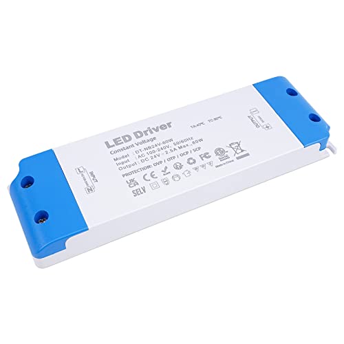LED Trafo 24V 60W, VARICART Ultra Dünn LED Transformator 230v auf 24V LED Treiber, 2.5A LED Driver Netzteil Konstantspannung Niedervolttrafo für MR16 GU5.3 MR11 G4 Glühbirne en LED Lichtstreifen LED Trafo 24V 60W, VARICART Ultra Dünn LED Transformator 230v auf 24V LED Treiber, 2.5A LED Driver Netzteil Konstantspannung Niedervolttrafo für MR16 GU5.3 MR11 G4 Glühbirne en LED Lichtstreifen von VARICART