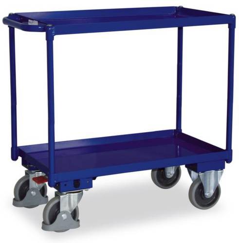 VARIOfit SW-500.510 Tischwagen Stahl pulverbeschichtet Traglast (max.): 400kg Enzianblau (RAL 5010) von VARIOFIT