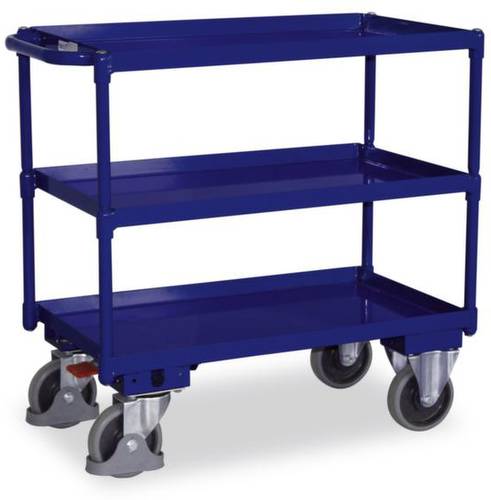 VARIOfit SW-500.610 Tischwagen Stahl pulverbeschichtet Traglast (max.): 400kg Enzianblau (RAL 5010) von VARIOFIT