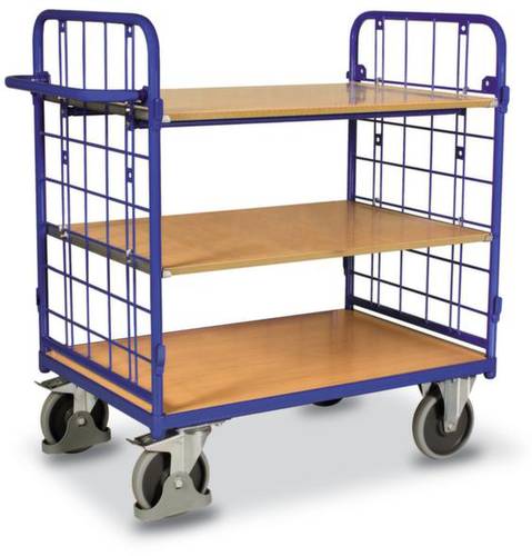 VARIOfit SW-700.215 Etagenwagen Stahl pulverbeschichtet Traglast (max.): 500kg Enzianblau (RAL 5010) von VARIOFIT