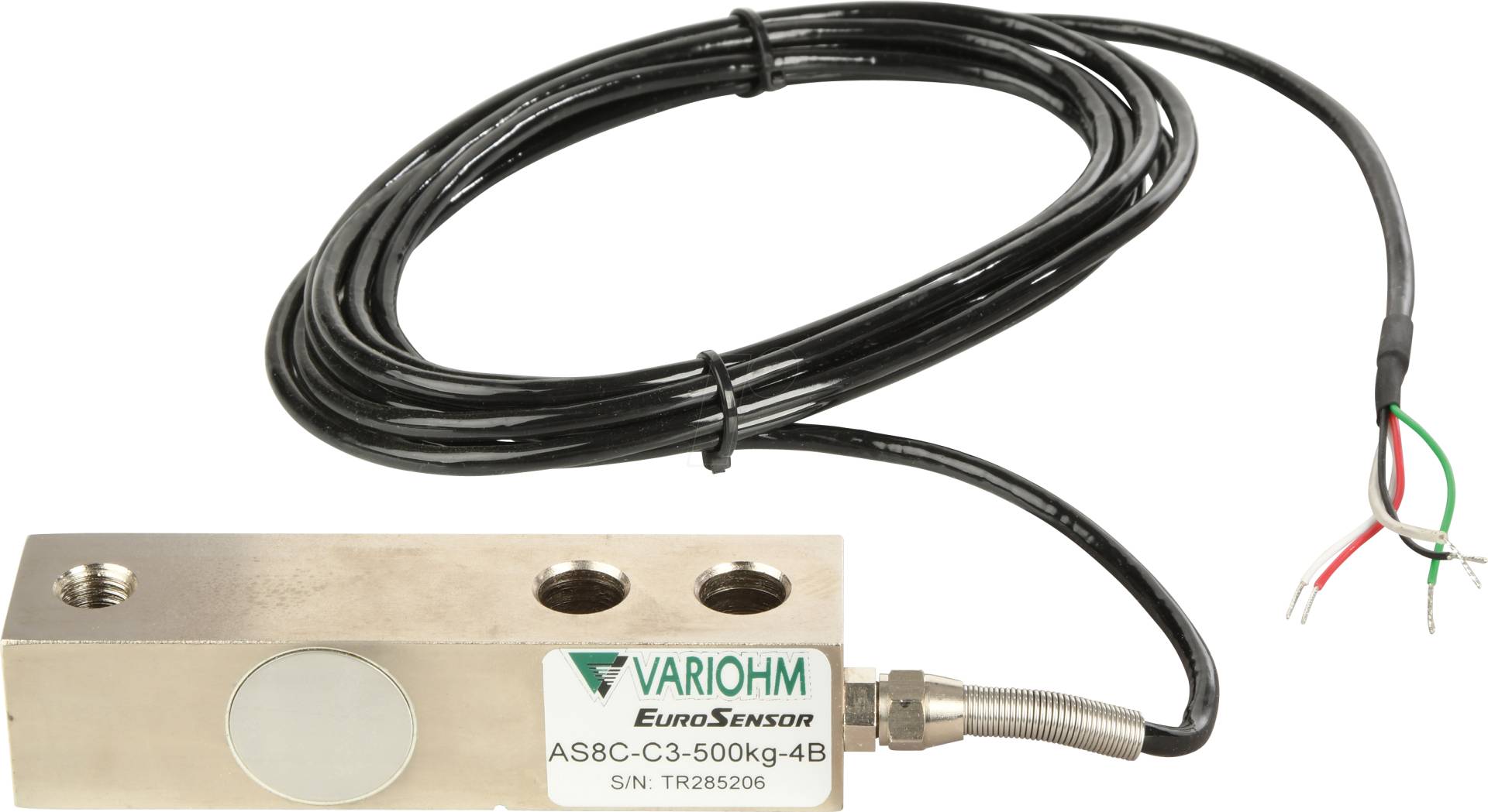 AS8C-C3-500KG - Kraftsensor, 0 bis 500kg, IP67, DMS-Brücke, 5-12V von VARIOHM