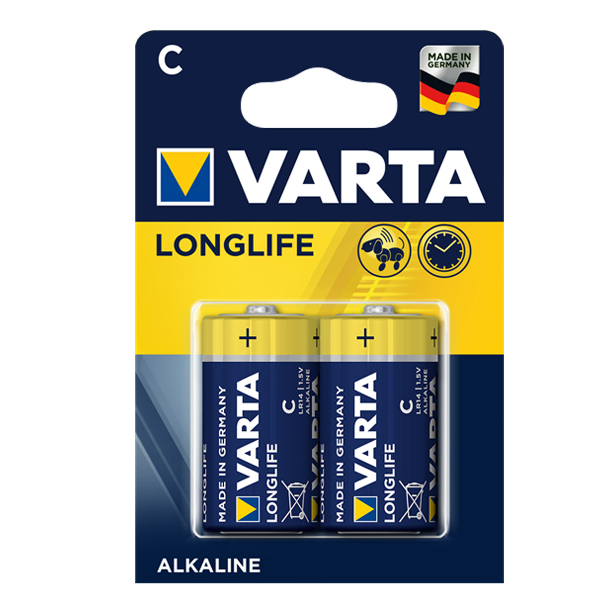 Varta Batterie Baby C - 2 Stück - Typ: LR14 - 1,5V - LONGLIFE Varta Batterie Baby C - 2 Stück - Typ: LR14 - 1,5V - LONGLIFE von VARTA Batteries