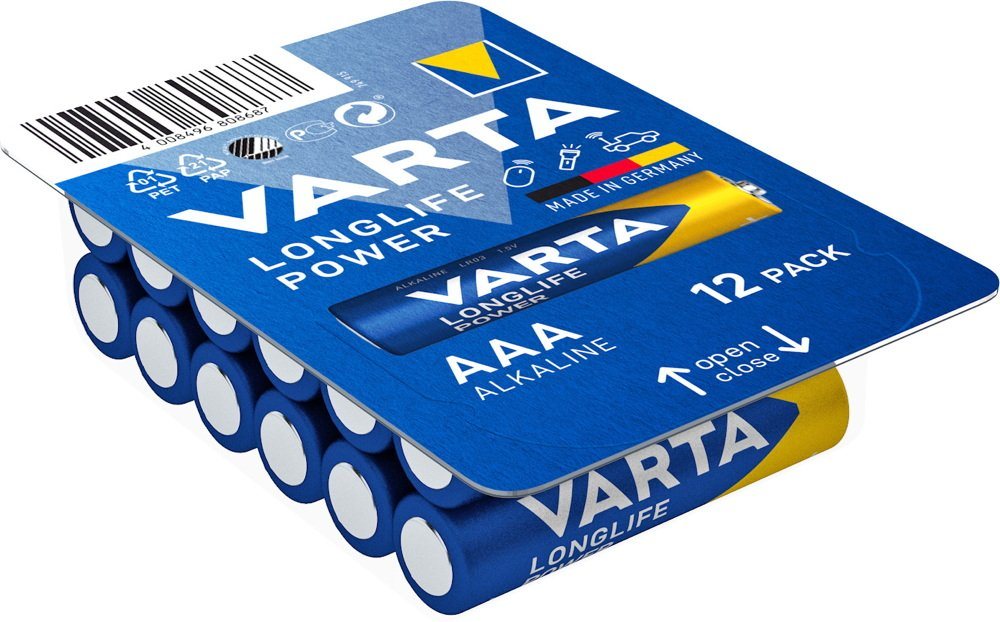 VARTA 12 4903 Longlife Power AAA / Micro Alkaline in 12er Box Batterie VARTA 12 4903 Longlife Power AAA / Micro Alkaline in 12er Box Batterie von VARTA