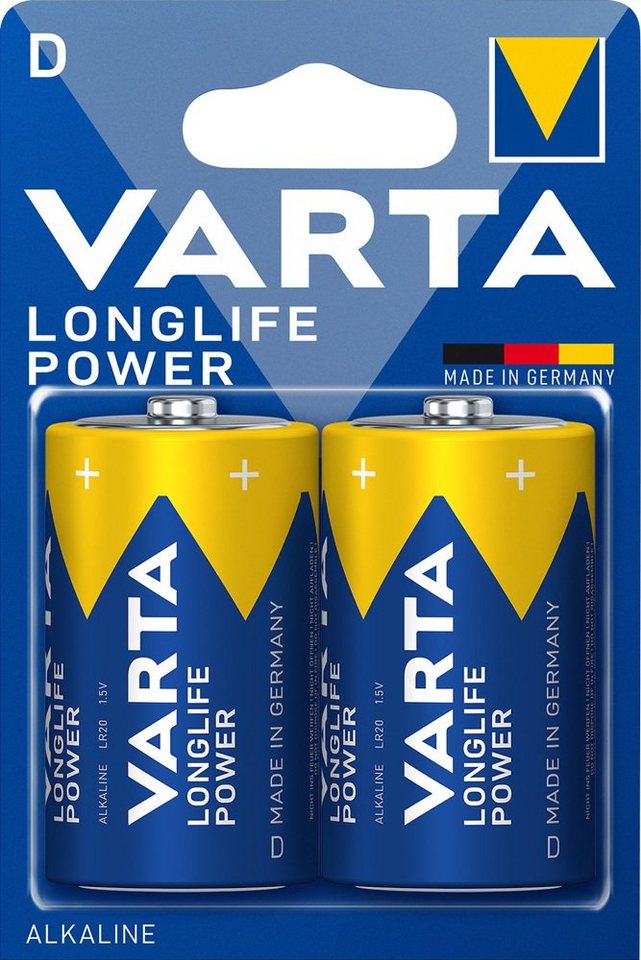 VARTA 2 Varta 4920 Longlife Power D / Mono Alkaline Batterien im 2er Blister Batterie VARTA 2 Varta 4920 Longlife Power D / Mono Alkaline Batterien im 2er Blister Batterie von VARTA