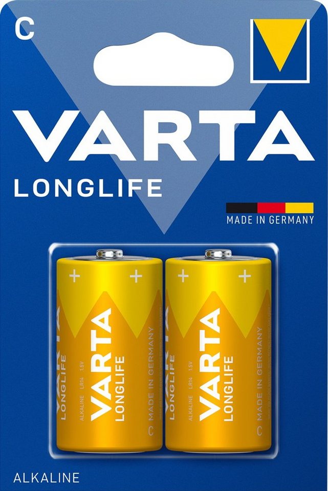 VARTA 4114 Longlife C / Baby Alkaline 2er Blister Batterie VARTA 4114 Longlife C / Baby Alkaline 2er Blister Batterie von VARTA