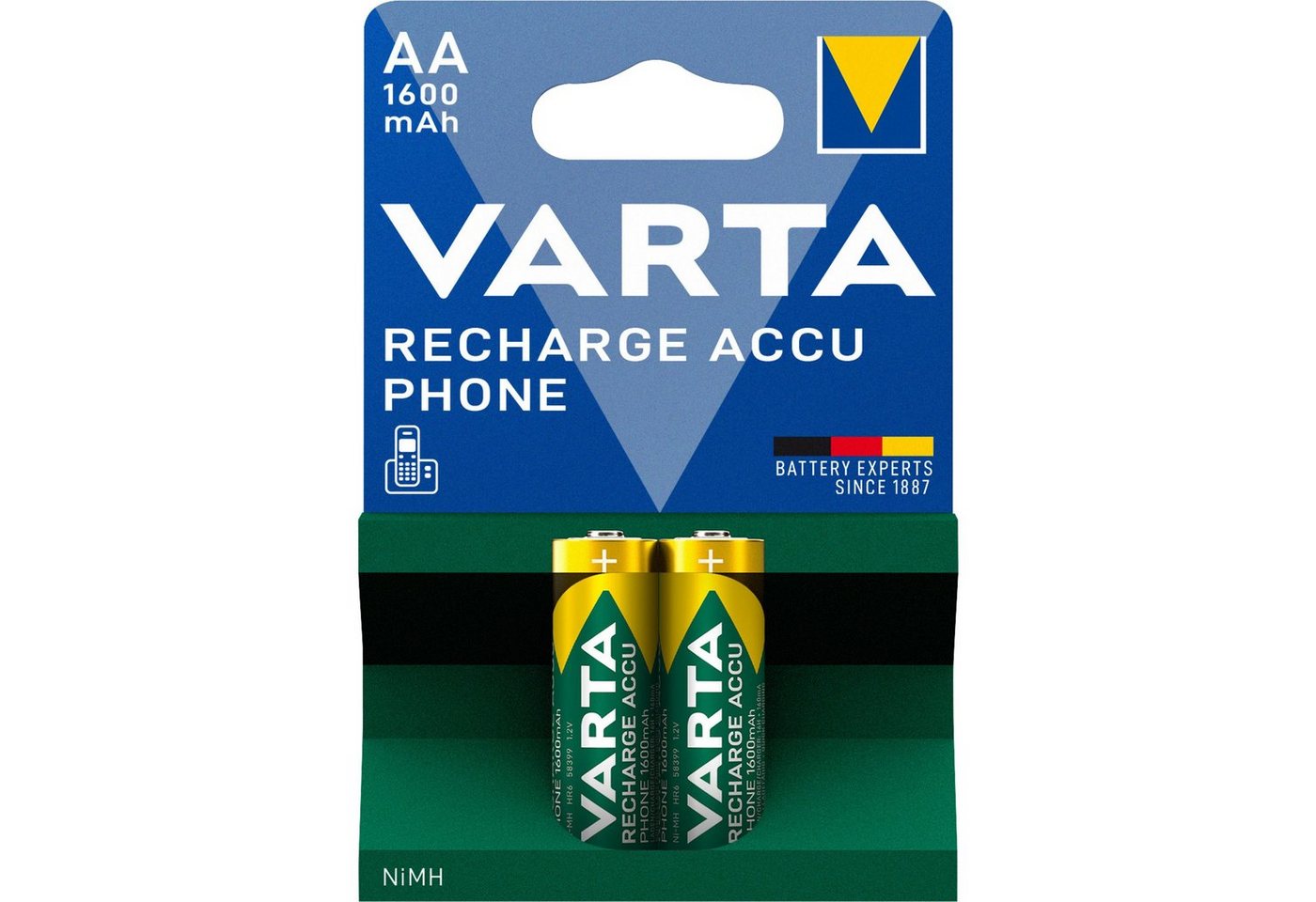 VARTA VARTA 58399 (Phone), Akku, (2 Stück, AA) Batterie von VARTA