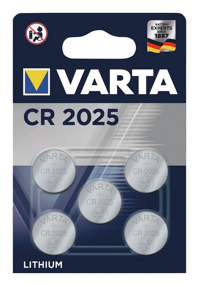 VARTA Batterie, Electronics CR2025 5-er Blister VARTA Batterie, Electronics CR2025 5-er Blister von VARTA
