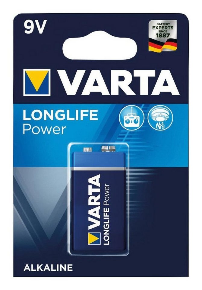 VARTA Batterie, Longlife Power 9V E-Block 1-er Blister VARTA Batterie, Longlife Power 9V E-Block 1-er Blister von VARTA