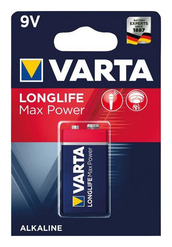 VARTA Batterie, Max Tech 9V-Block 1-er Blister von VARTA