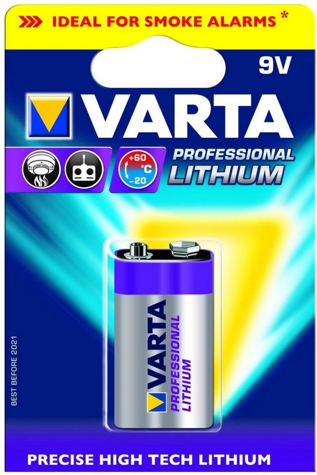 VARTA Batterie 9V (E-Block) 1200mAh Batterie von VARTA