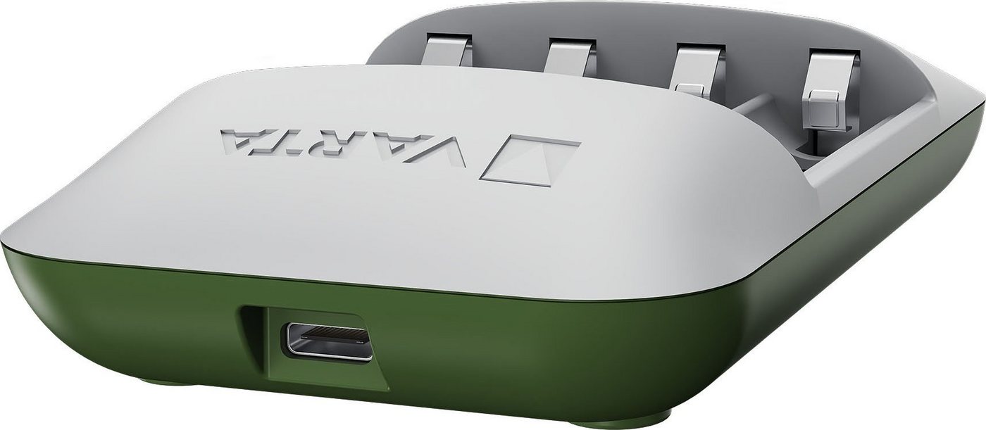 VARTA Eco Charger Pro Recycled + 4x AAA 800 mAh Batterie-Ladegerät (2000 mA, Packung) von VARTA