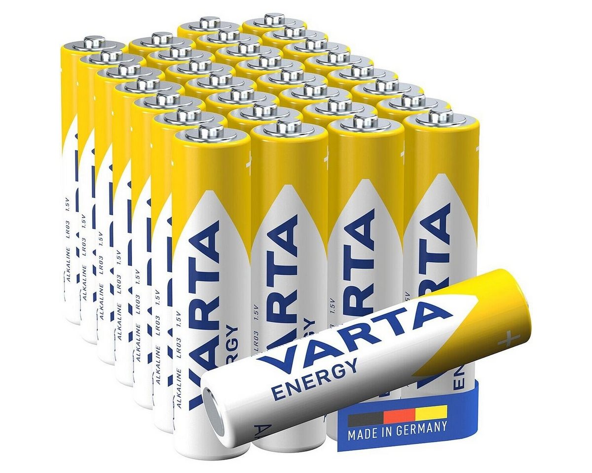 VARTA Energy Batterie, (1.5 V, 30 St), Micro / AAA / LR03, 1,5 V, Alkali von VARTA