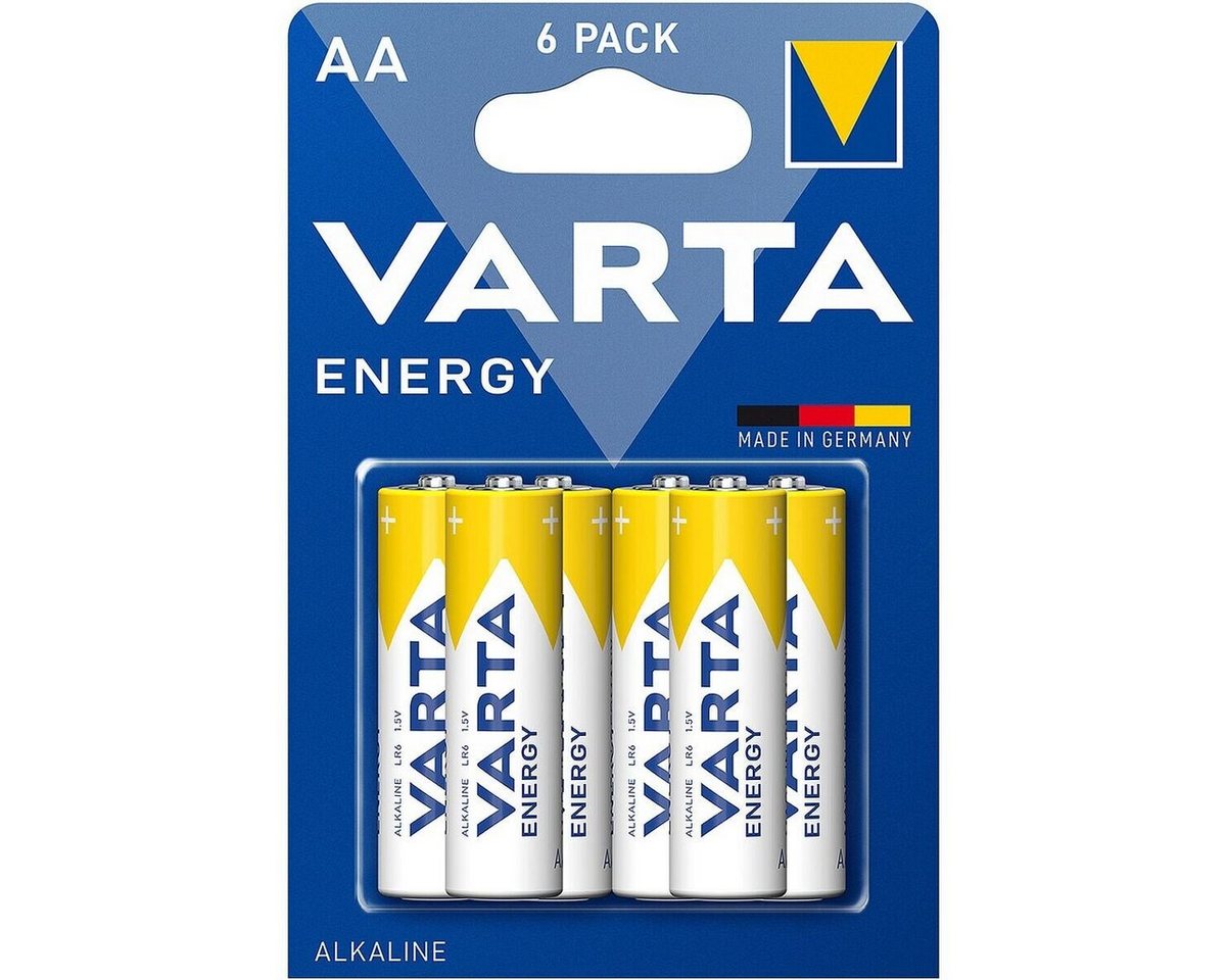 VARTA Energy Batterie, (1.5 V, 6 St), Mignon / AA / LR06 / LR6, 1,5 V, Alkali von VARTA