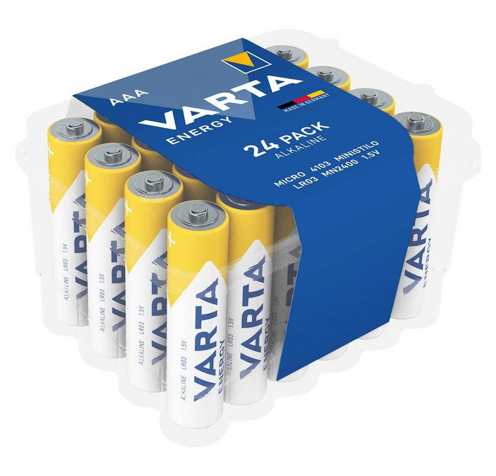 VARTA Energy Micro Batterien AAA Clear Value Pack 24 Batterie von VARTA