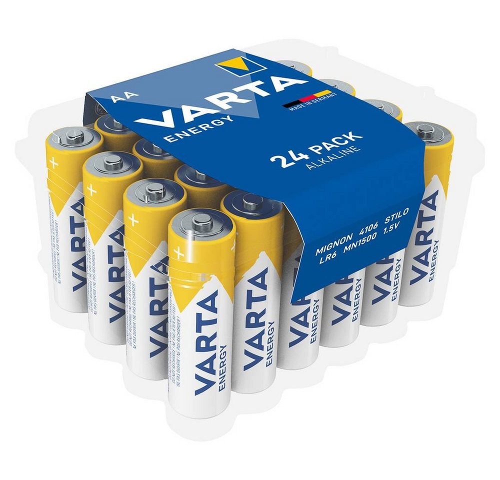 VARTA Energy Mignon-Batterien AA Clear Value Pack 24 Batterie von VARTA