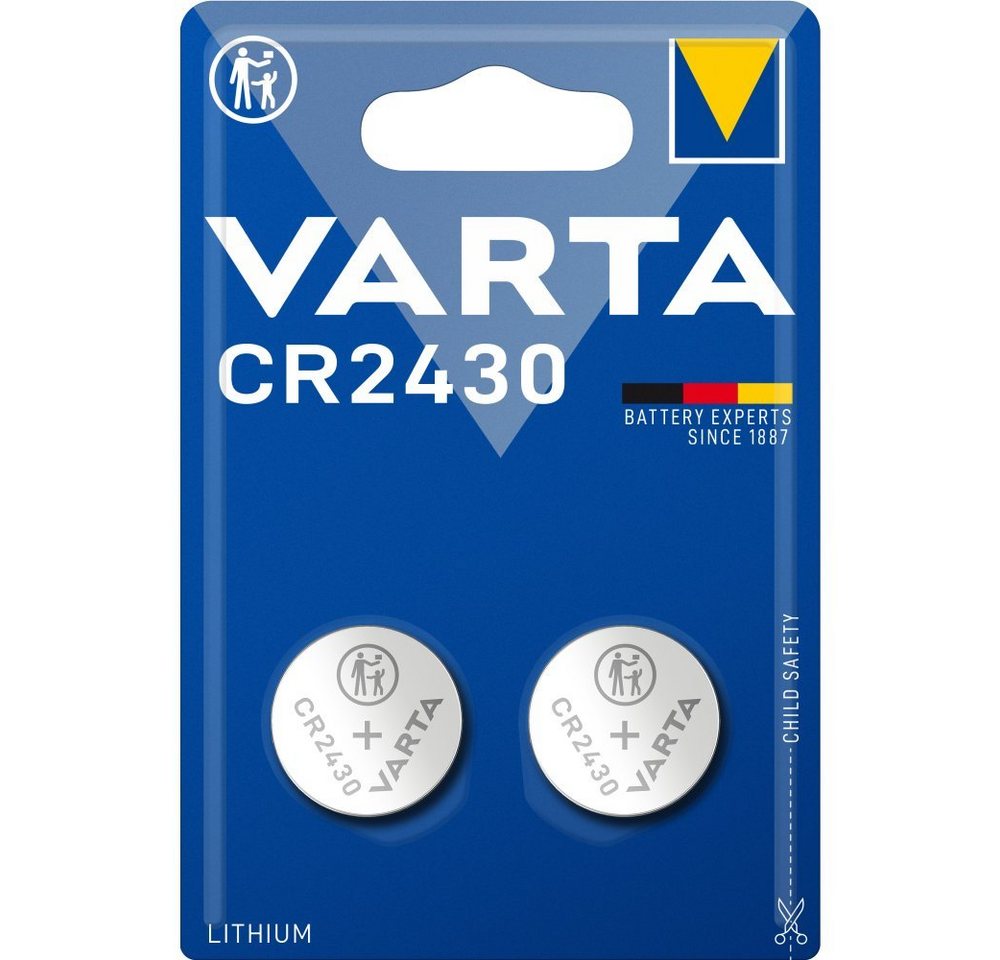 VARTA LITHIUM Coin CR2430, 2er Blister Batterie Batterie von VARTA