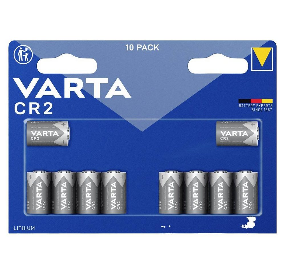 VARTA LITHIUM Cylindrical CR2 Megablister 10 Fotobatterie VARTA LITHIUM Cylindrical CR2 Megablister 10 Fotobatterie von VARTA