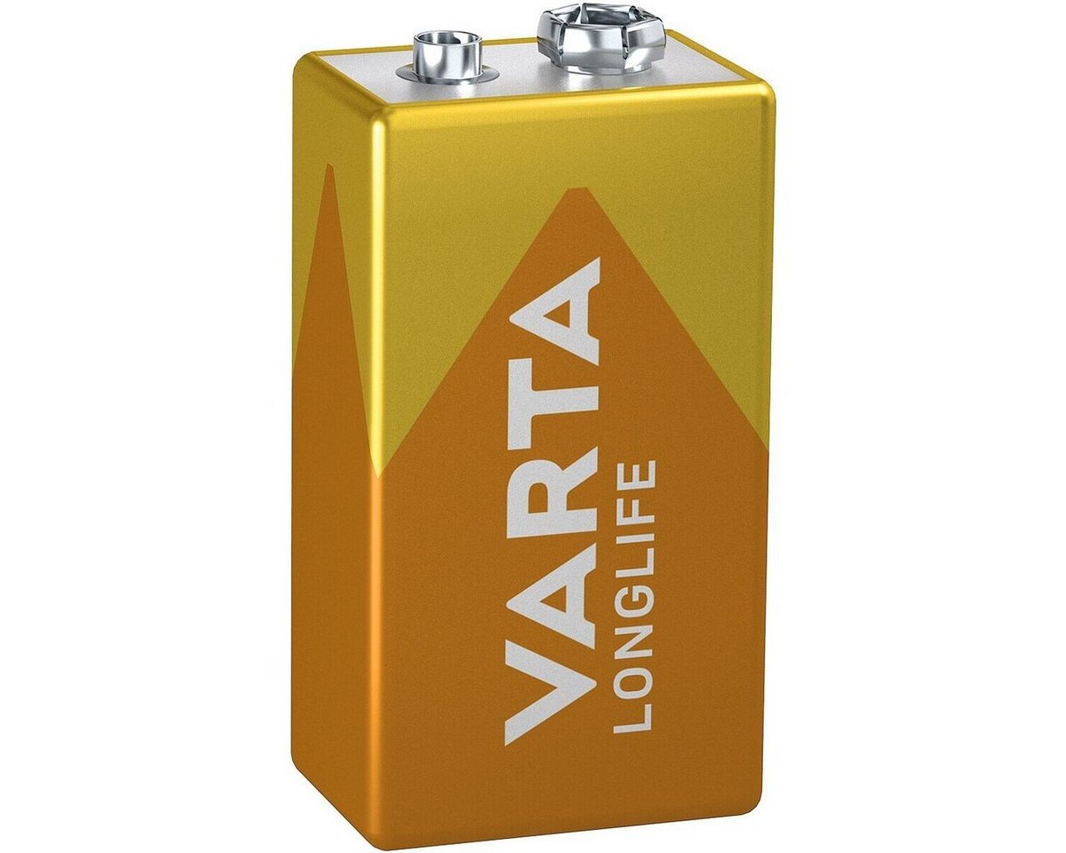 VARTA LONGLIFE Batterie, (9 V, 1 St), E-Block / 6LP3146, 9 V, Alkali von VARTA