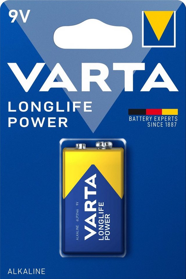 VARTA LONGLIFE Power 9V, 1er Blister Batterie Batterie VARTA LONGLIFE Power 9V, 1er Blister Batterie Batterie von VARTA