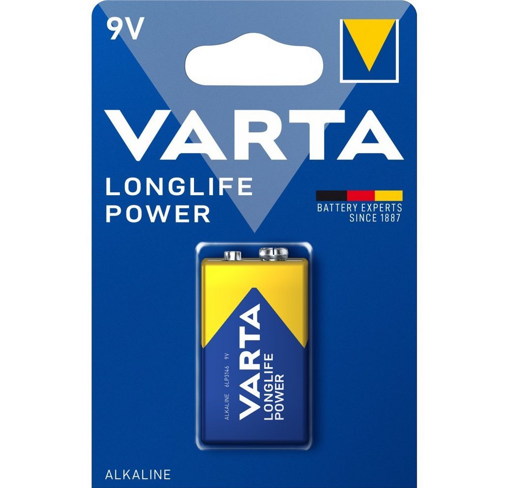 VARTA LONGLIFE Power 9V, 1er Blister Batterie Batterie VARTA LONGLIFE Power 9V, 1er Blister Batterie Batterie von VARTA