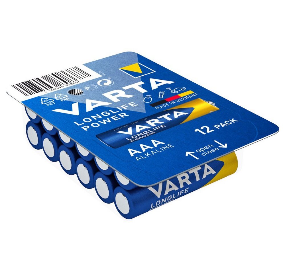 VARTA LONGLIFE Power AAA 12er Big Box Batterie Batterie VARTA LONGLIFE Power AAA 12er Big Box Batterie Batterie von VARTA