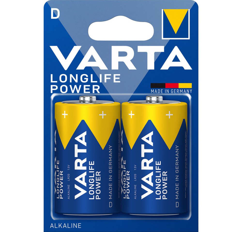 VARTA LONGLIFE Power D 2er Blister Batterie Batterie VARTA LONGLIFE Power D 2er Blister Batterie Batterie von VARTA