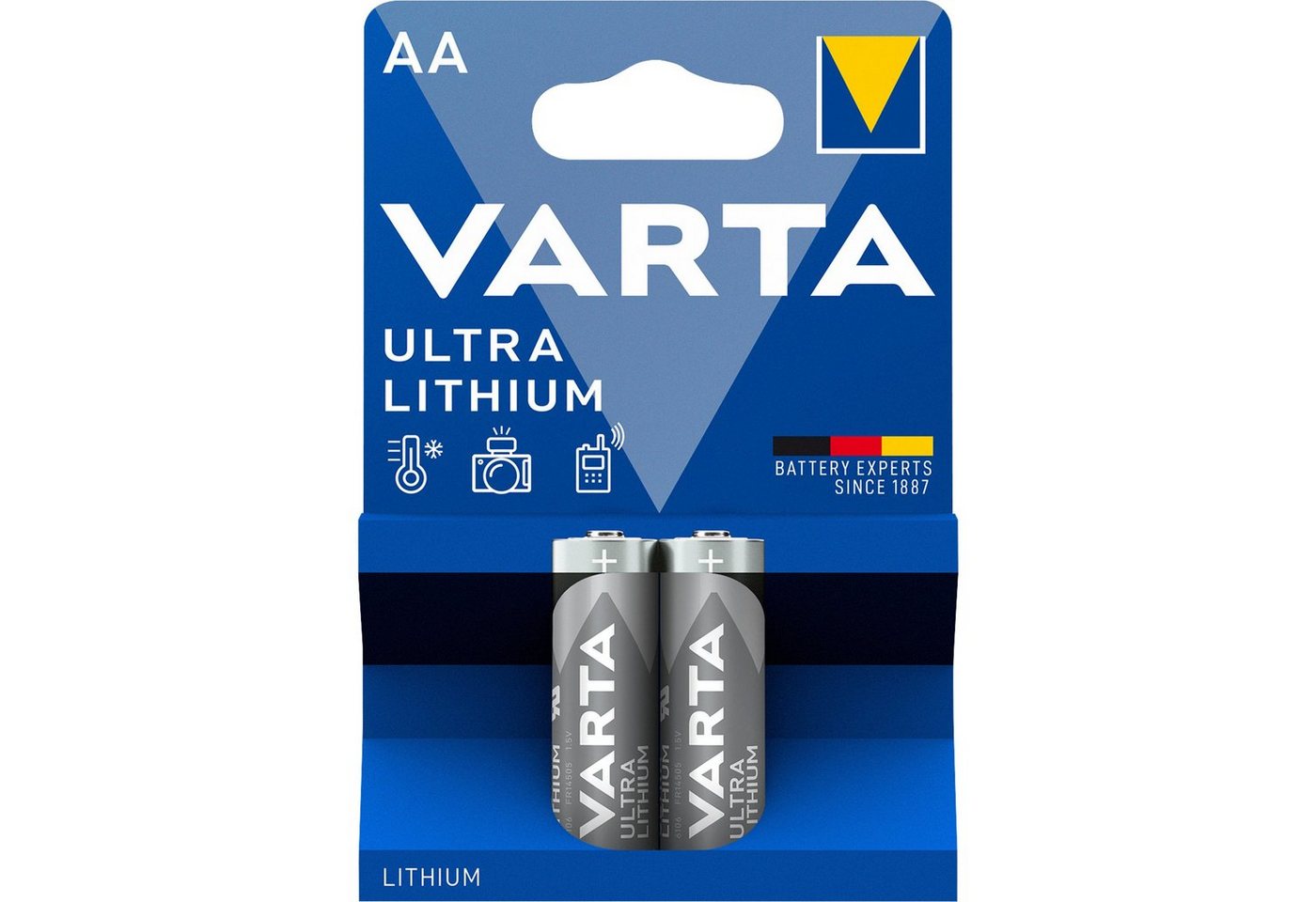 VARTA VARTA Lithium, Batterie, (2 Stück, AA) Batterie von VARTA