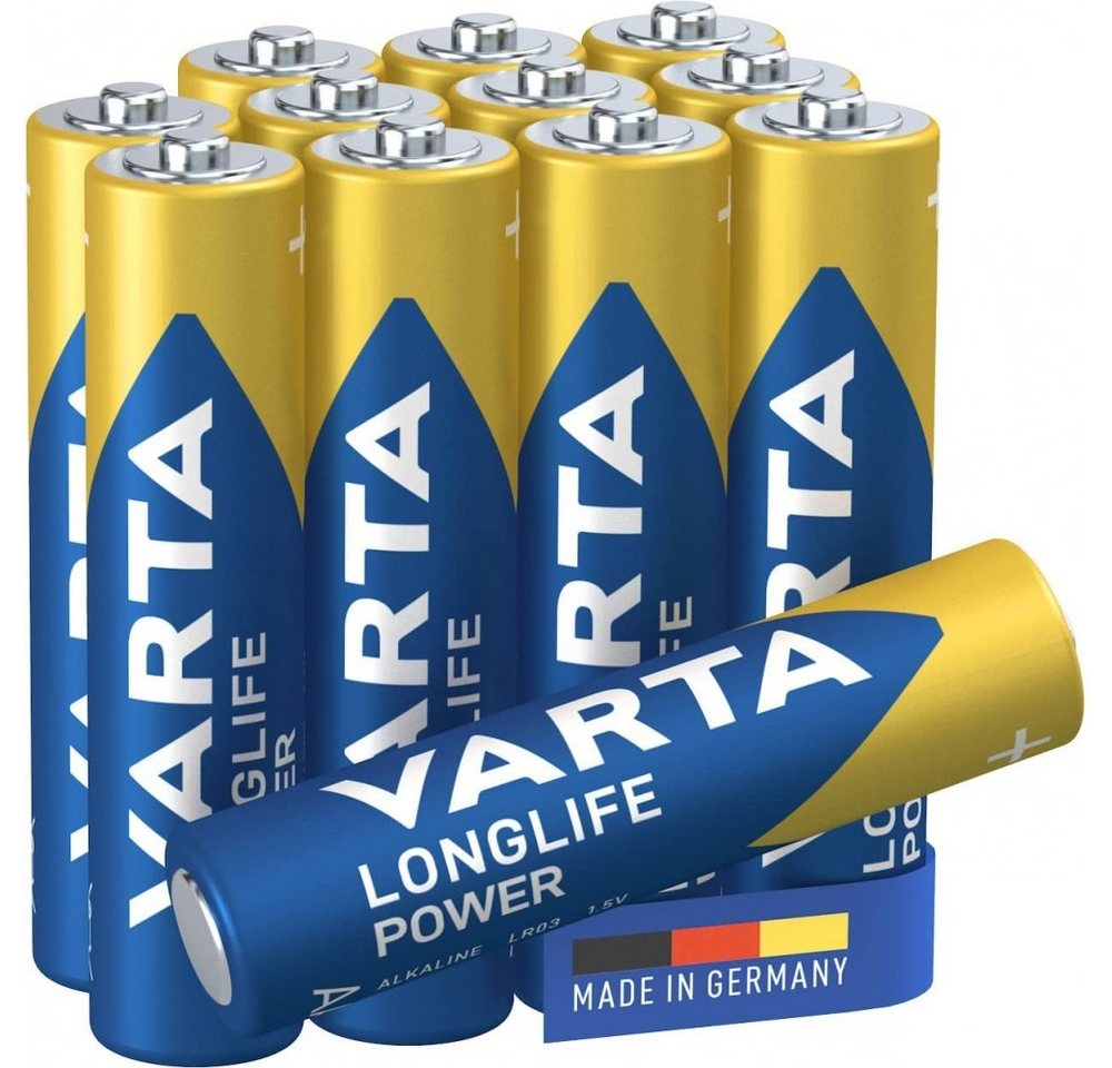 VARTA Longlife Power AAA 12er Pack - Micro-Batterie - blau Batterie von VARTA
