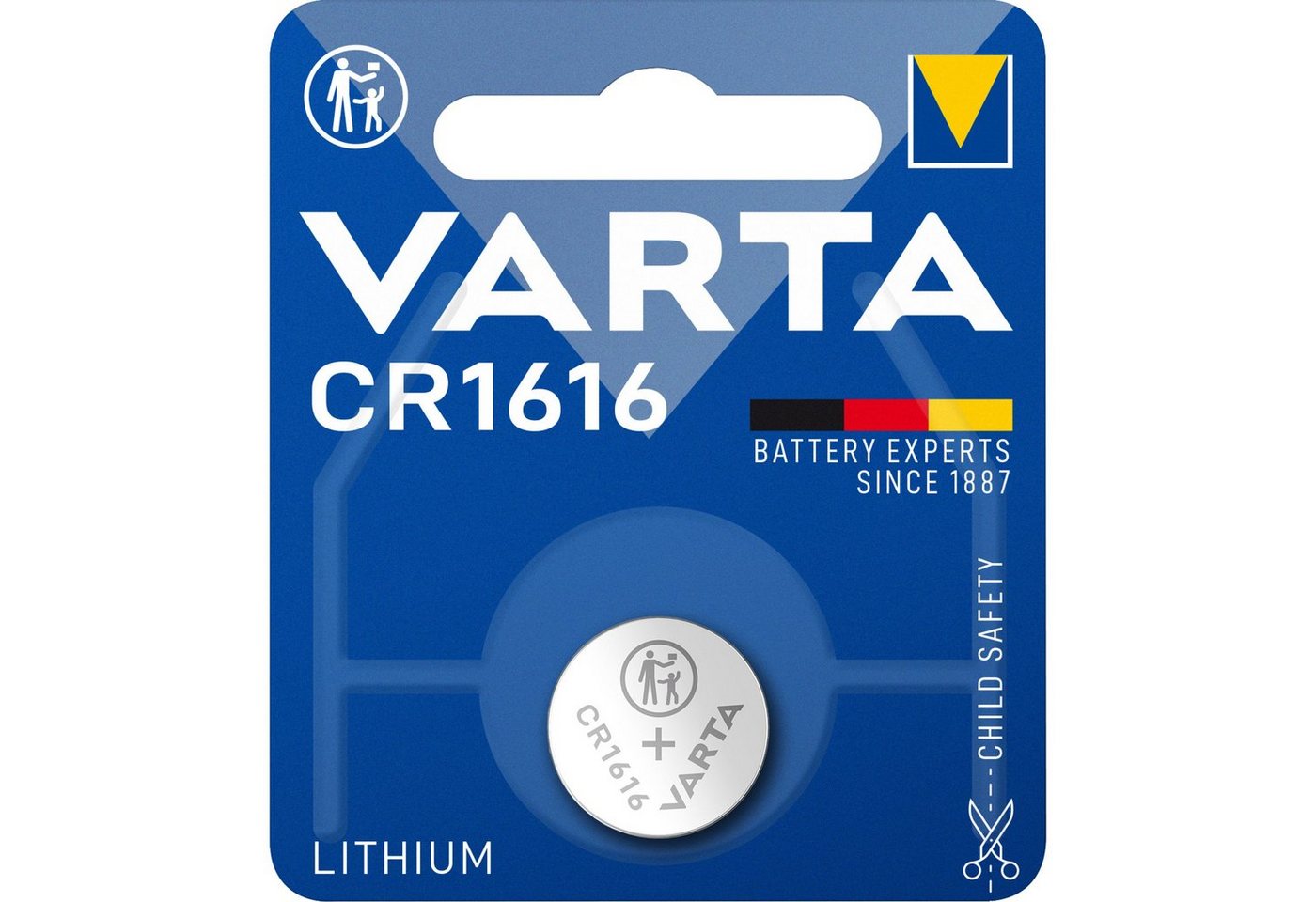VARTA VARTA Professional CR1616, Batterie, (1 Stück) Batterie VARTA VARTA Professional CR1616, Batterie, (1 Stück) Batterie von VARTA