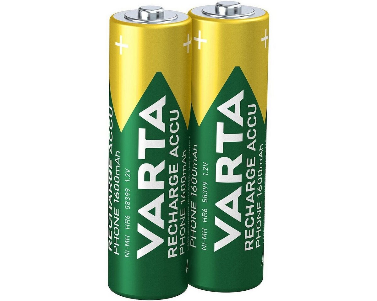 VARTA RECHARGE ACCU Phone Akku (2 St), AA, vorgeladen von VARTA