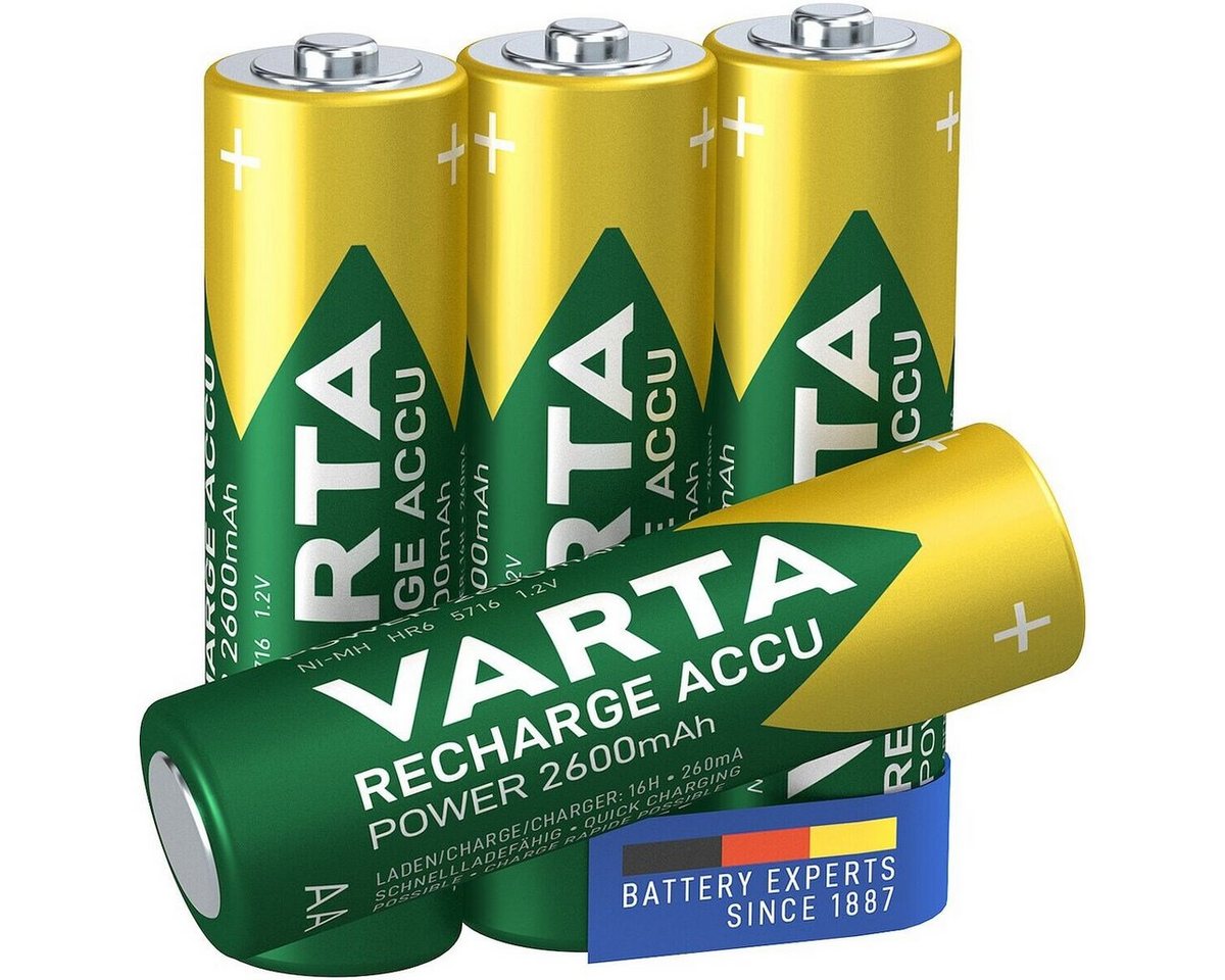 VARTA RECHARGE ACCU Power Akku (2 St), AA, vorgeladen von VARTA