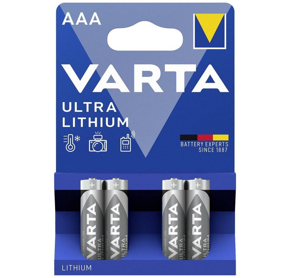 VARTA ULTRA LITHIUM AAA Blister 4 Batterie von VARTA