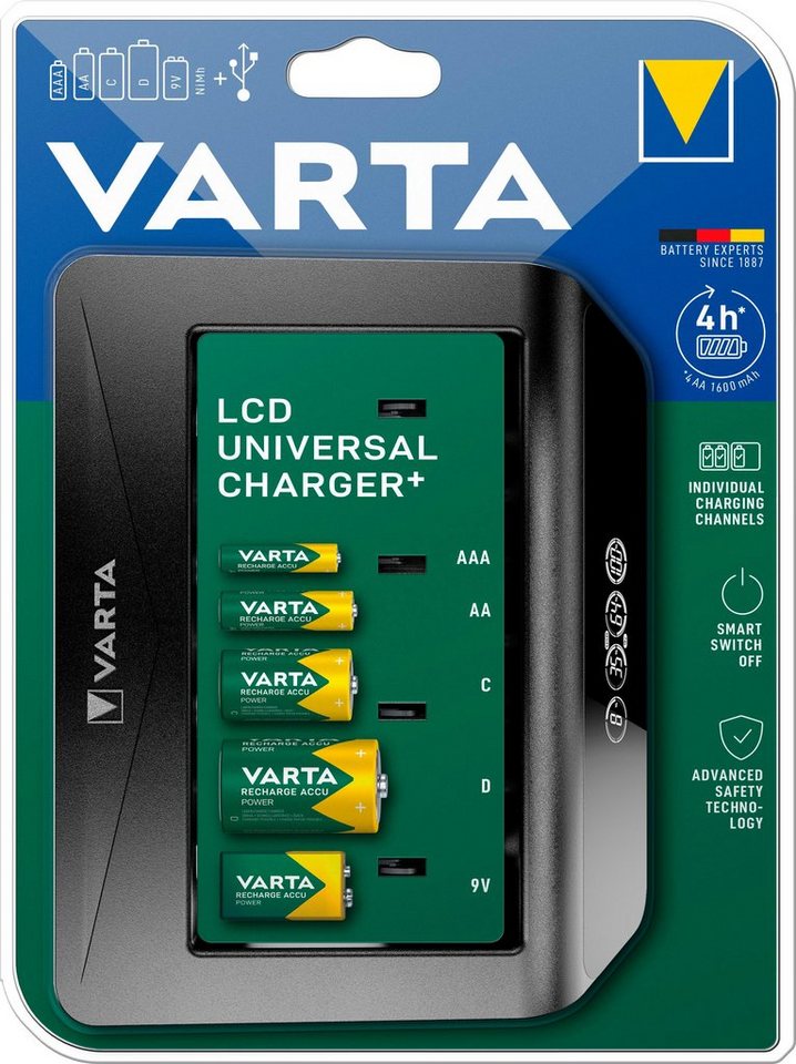 VARTA Universal Charger+ Batterie-Ladegerät (1-tlg) von VARTA