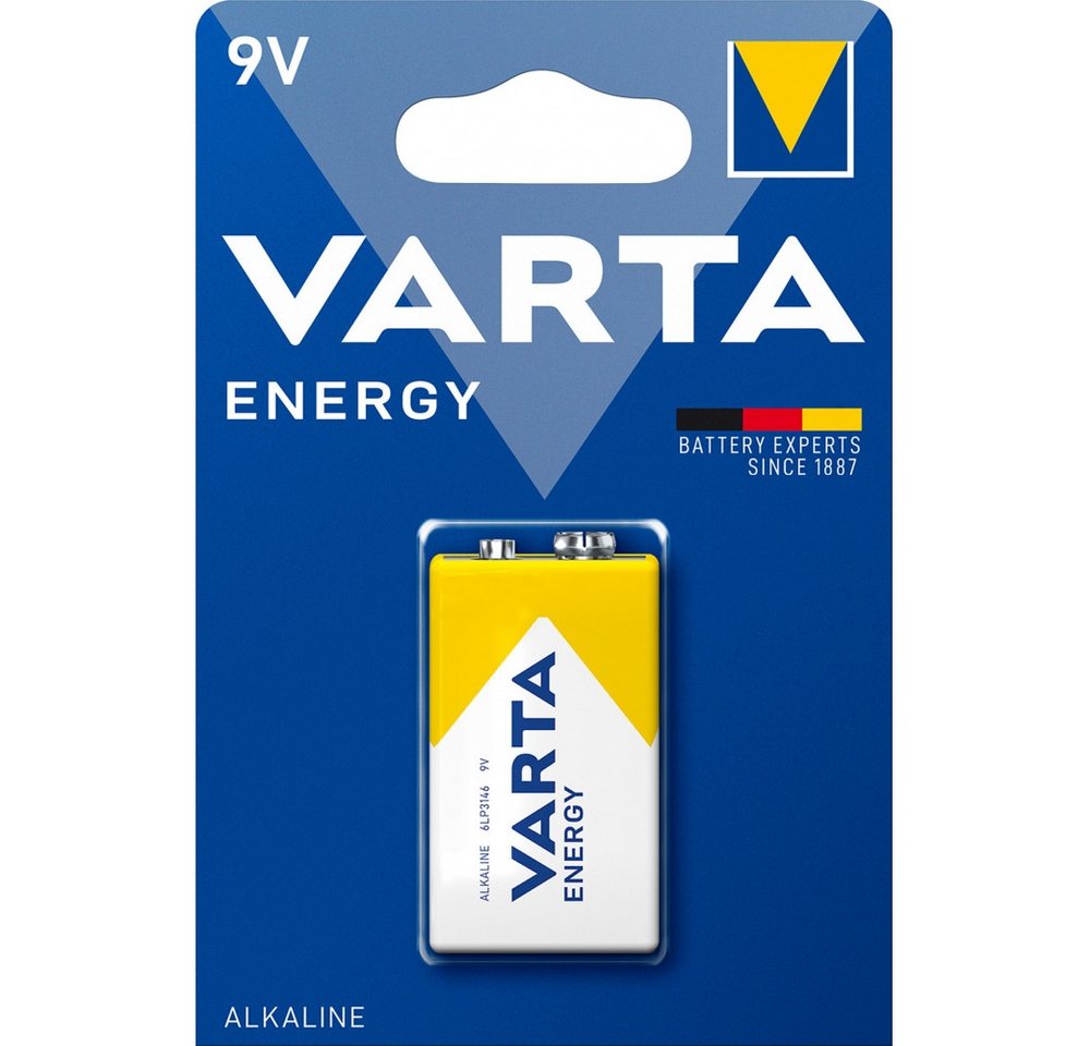 VARTA VARTA 9V Batterie E-Block 6LR61 für Geräte. Akku 6LR61 (9 Volt V), CO2-neutraler Versand von VARTA
