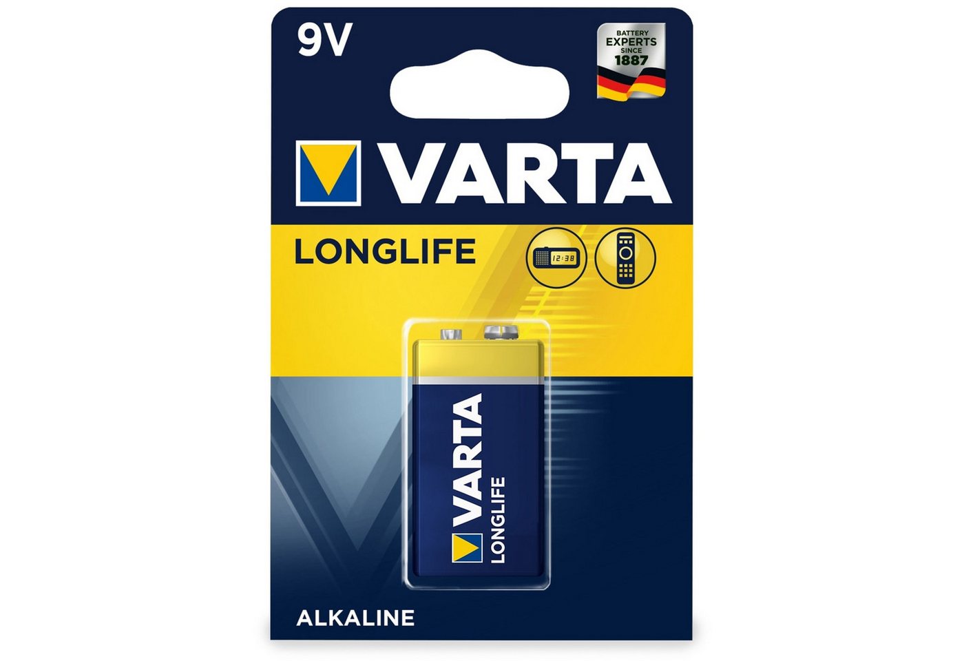 VARTA VARTA 9V-Blockbatterie LONGLIFE, 1St.(Blister) Batterie von VARTA