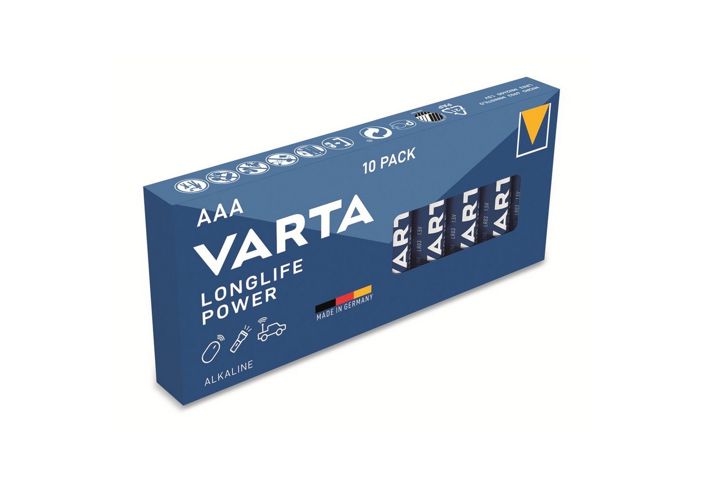 VARTA VARTA Batterie Alkaline, Micro, AAA, LR03, 1.5V Batterie von VARTA