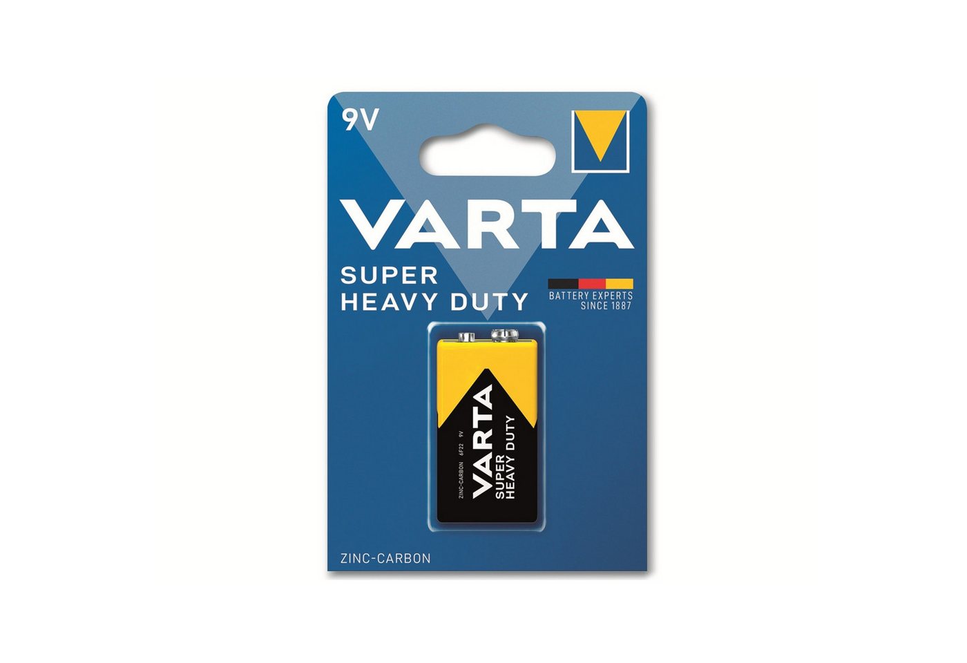 VARTA VARTA Batterie Zink-Kohle, E-Block, 6F22, 9V Batterie von VARTA