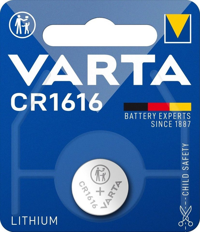 VARTA VARTA CR1616 1er Blister Lithium 3 V Batterie Knopfzelle Knopfzelle von VARTA