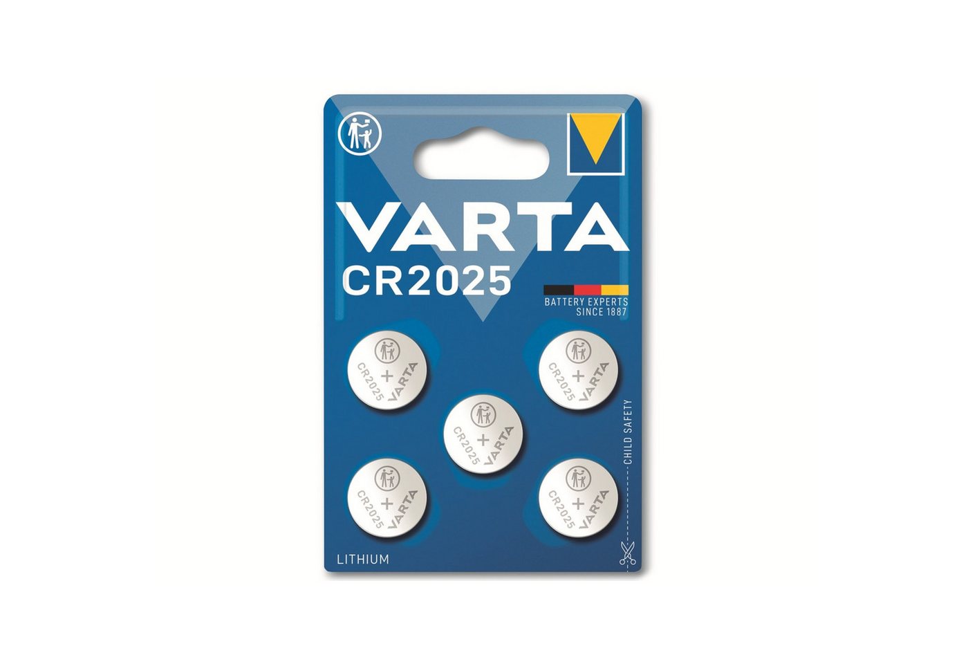 VARTA VARTA Knopfzelle Lithium, CR2025, 3V 5 Stück Batterie VARTA VARTA Knopfzelle Lithium, CR2025, 3V 5 Stück Batterie von VARTA