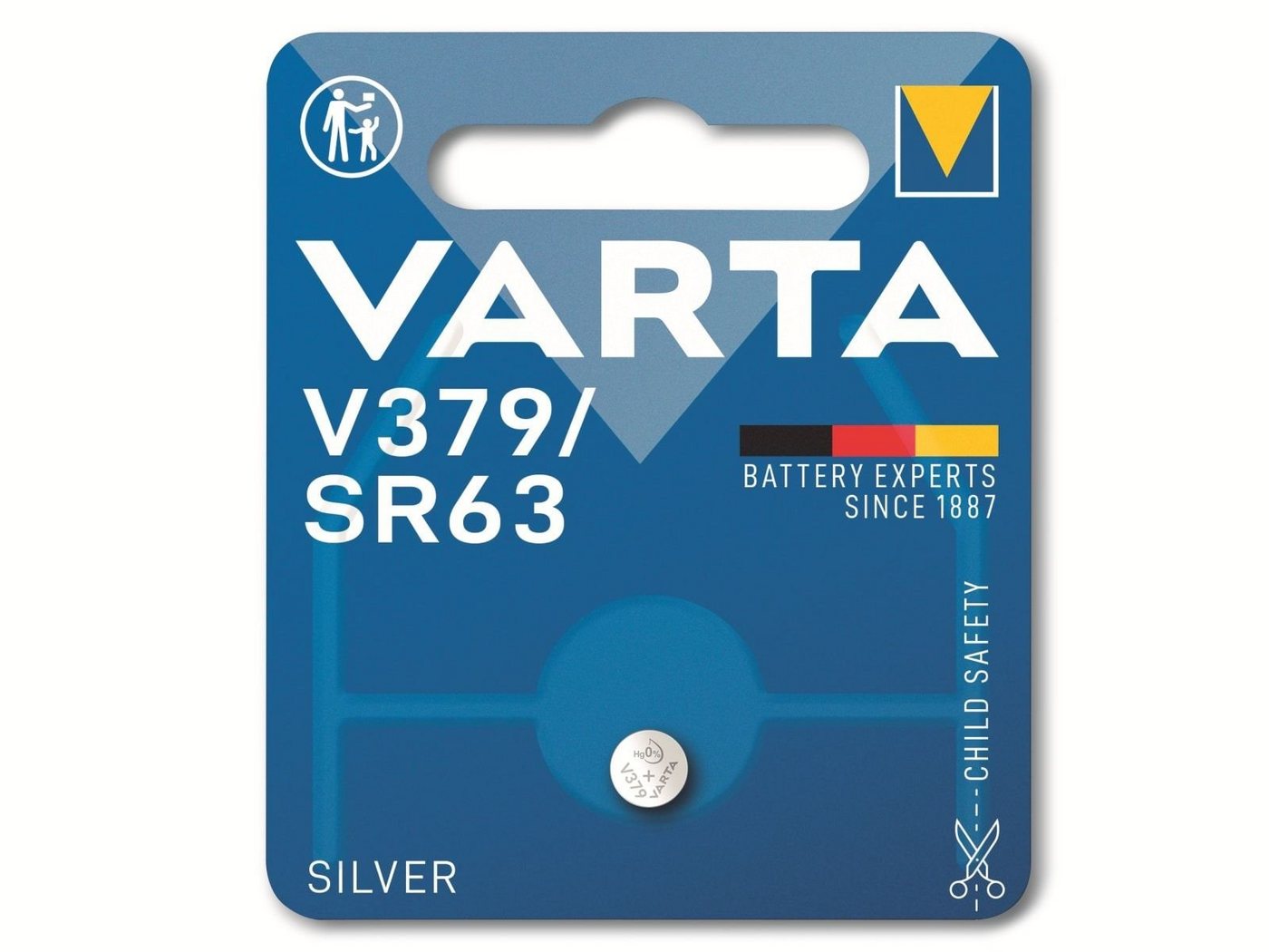 VARTA VARTA Knopfzelle Silver Oxide, 379 SR63, 1.55V, 1 Knopfzelle von VARTA